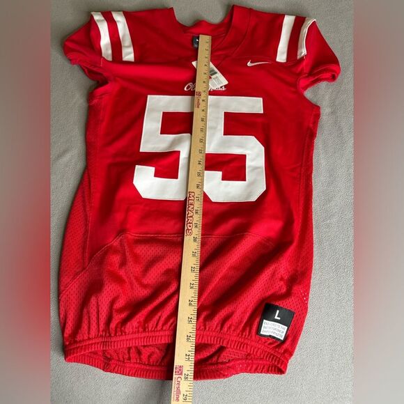 NWT 2018 RARE NIKE SAMPLE AUTHENTIC PRO CUT OLE MISS FOOTBALL JERSEY MEN'S SZ L - Picture 5 of 16